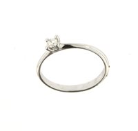Anello Soranzo Gioielli Donna Solitario in Oro bianco Diamante 0.12 Ct NP10362877 - NP10362877